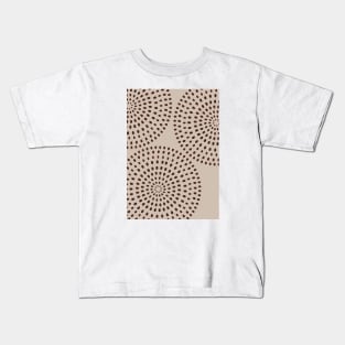 Boho Mid Century Dots 7 Kids T-Shirt